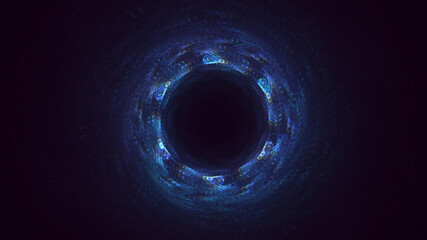 3D rendering abstract round light background