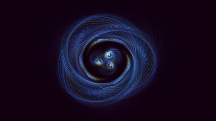 3D rendering abstract round light background