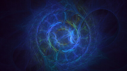 3D rendering abstract round light background