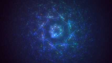 3D rendering abstract round light background