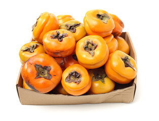 persimmon on a white background