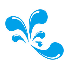 splash water icon vector illustration sign 