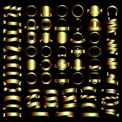 set of premium retro vintage badge logo design vector template