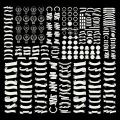 set of premium retro vintage badge logo design vector template