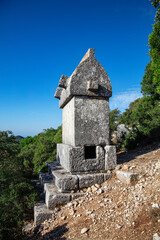 Ruins of the ancient city of Kyaneai, Turkey