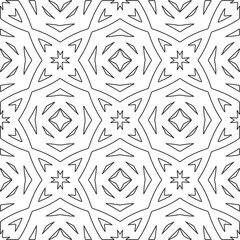 Repeating geometric tiles from striped elements.Modern geometric background with abstract shapes.Monochromatic Repeating Patterns.abstract texture.black and white striped ornament for design.