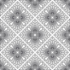 Repeating geometric tiles from striped elements.Modern geometric background with abstract shapes.Monochromatic Repeating Patterns.abstract texture.black and white striped ornament for design.