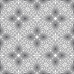 Repeating geometric tiles from striped elements.Modern geometric background with abstract shapes.Monochromatic Repeating Patterns.abstract texture.black and white striped ornament for design.