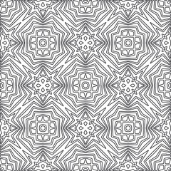 Repeating geometric tiles from striped elements.Modern geometric background with abstract shapes.Monochromatic Repeating Patterns.abstract texture.black and white striped ornament for design.