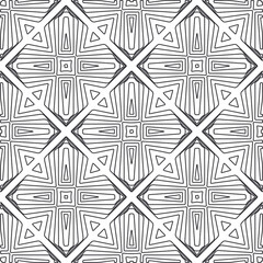 Repeating geometric tiles from striped elements.Modern geometric background with abstract shapes.Monochromatic Repeating Patterns.abstract texture.black and white striped ornament for design.