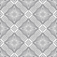 Repeating geometric tiles from striped elements.Modern geometric background with abstract shapes.Monochromatic Repeating Patterns.abstract texture.black and white striped ornament for design.