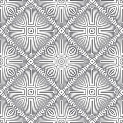 Repeating geometric tiles from striped elements.Modern geometric background with abstract shapes.Monochromatic Repeating Patterns.abstract texture.black and white striped ornament for design.