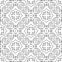 Repeating geometric tiles from striped elements.Modern geometric background with abstract shapes.Monochromatic Repeating Patterns.Endless abstract texture.black and white striped ornament for design.