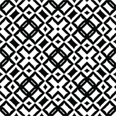 Vector geometric seamless pattern.Modern geometric background with abstract shapes.Monochromatic Repeating Patterns.Endless abstract texture.black and white ornament for design.