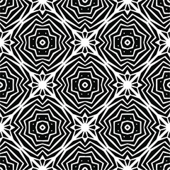 Vector geometric seamless pattern.Modern geometric background with abstract shapes.Monochromatic Repeating Patterns.Endless abstract texture.black and white ornament for design.