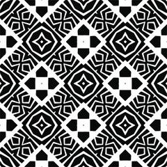 Vector geometric seamless pattern.Modern geometric background with abstract shapes.Monochromatic Repeating Patterns.Endless abstract texture.black and white ornament for design.