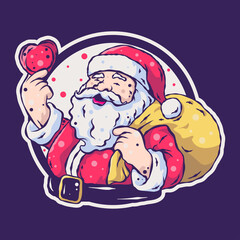 LOVELY SANTA CLAUS ILLUSTRATION