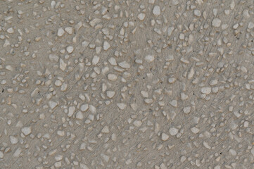 the texture of a white wall with small stones.