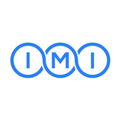 IMI letter logo design on black background. IMI creative initials letter logo concept. IMI letter design.  - obrazy, fototapety, plakaty