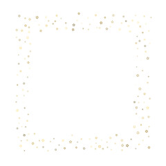 Gold Glitter Stars. Luxury Shiny Confetti.