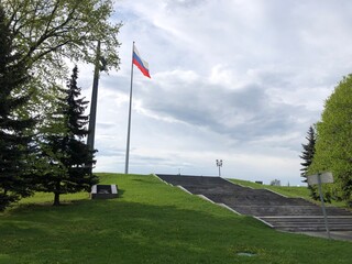 Naklejka premium View from Poklonnaya Hill in Victory Park, Moscow, Russia