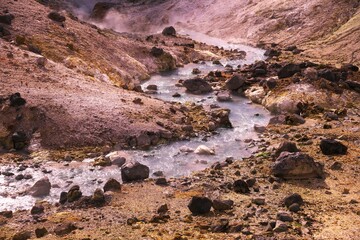 登別温泉の地獄谷