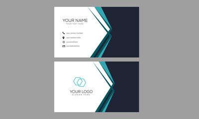 modern creative and simple design business card set template
