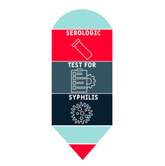 STS - Serologic Test for Syphilis acronym. medical concept background.  vector illustration concept with keywords and icons. lettering illustration with icons for web banner, flyer, landing 