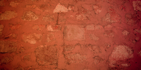 Dark grunge brown background with scratches red dark wall concrete cement texture
