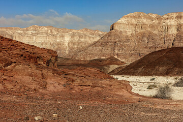 Desert landscape in Timna park 