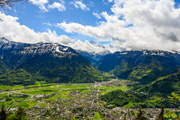 Interlaken, Lauterbrunnen, Eiger, Mönch, Jungfrau, Aussicht, Harder Kulm, Berner Oberland, Aare,...