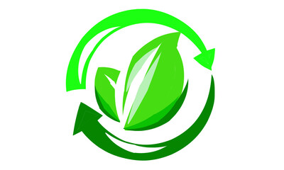 Recycle logo for nature