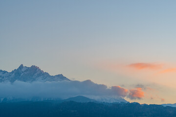 Fototapeta premium Swiss Sunset