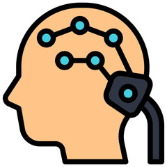brainwave filled outline icon