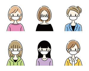 マスク　女性　複数　セット