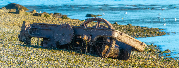 Rusty Motor on the Beach