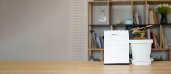 Calendar reminder event Concept. Calendar for Planner and organizer to plan and reminder daily appointment , meeting agenda, schedule, timetable and management , Work online from home-panoramic banner