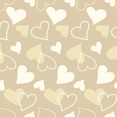 ハート柄　パターン　バレンタイン