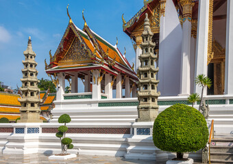 Obraz premium Landmark Wat Suthat Temple in Bangkok Thailand