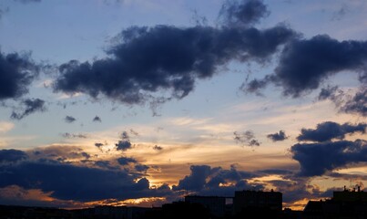 multicolor cloudy sky during sunset