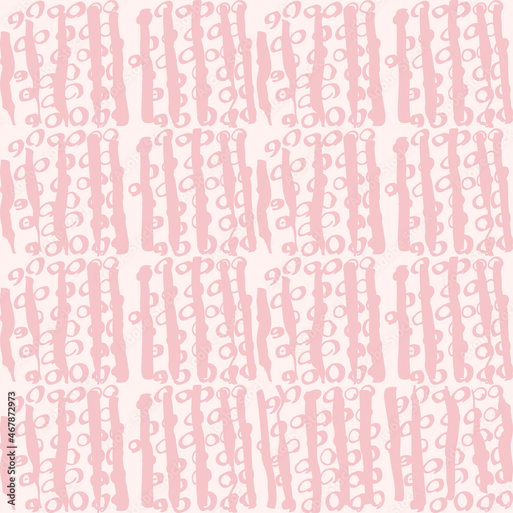 Poster simple vector geometric abstract seamless pattern. monochrome pink and white minimalist repeat. smal