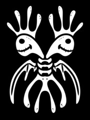 black and white of abstract background