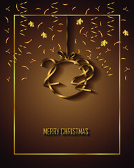 Fototapeta na wymiar 2022 Merry Christmas background for your seasonal invitations, festival posters, greetings cards. 