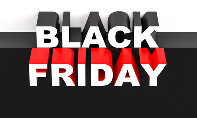 black and red black friday