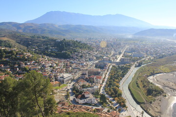 Fototapeta premium historical townside of Berat Albania