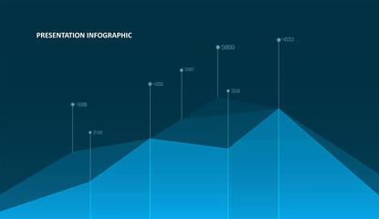Abstract infographics visualization
