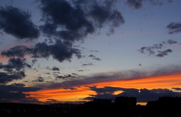 multicolor cloudy sky during sunset