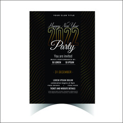Happy New Year Party Flyer Design