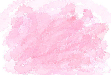 Watercolor coral watercolor background, soft pink cloud texture, background.  Illustration