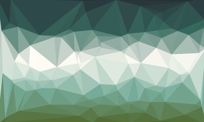 Obraz premium vibrant turquoise white and green polygonal background